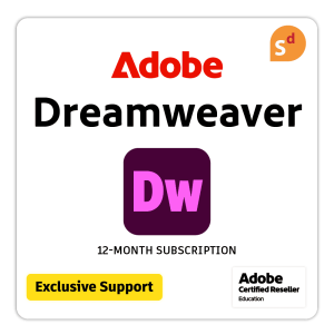 Adobe Dreamweaver for Education + Premium Support