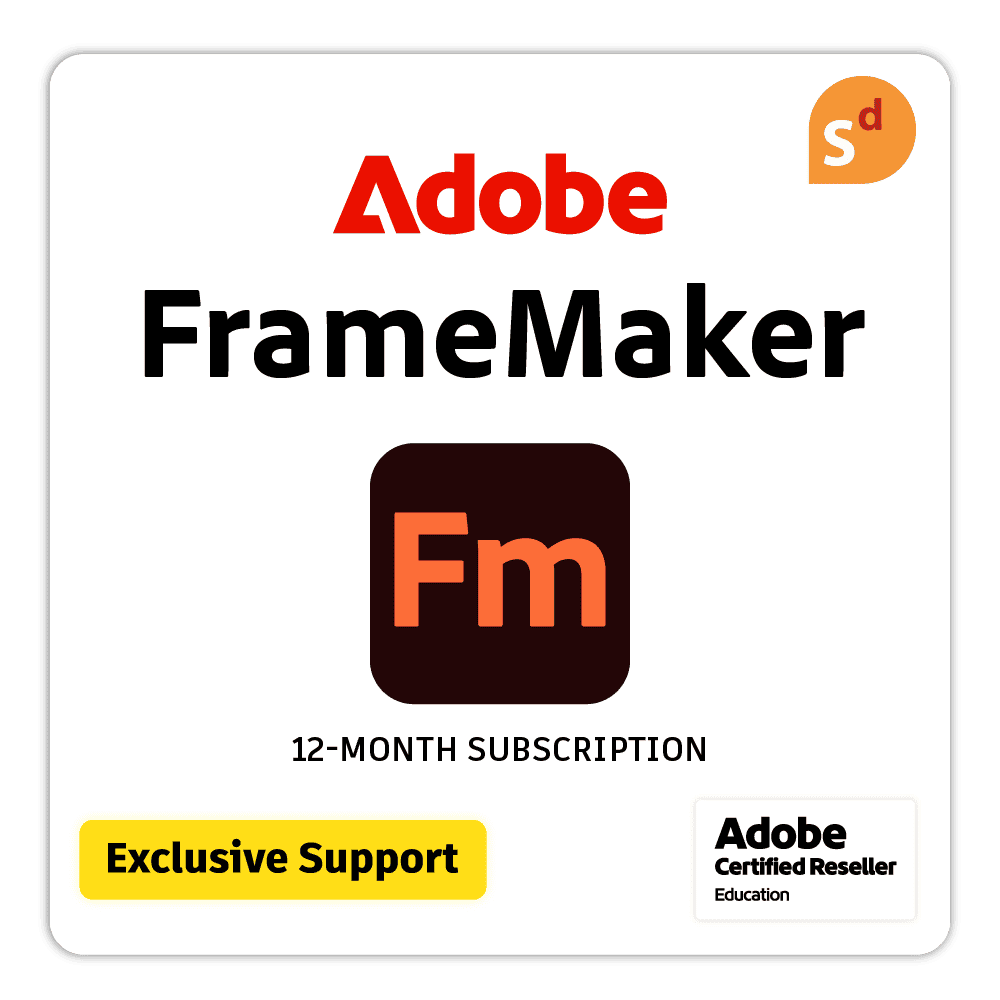 Adobe FrameMaker for Education + Premium Support