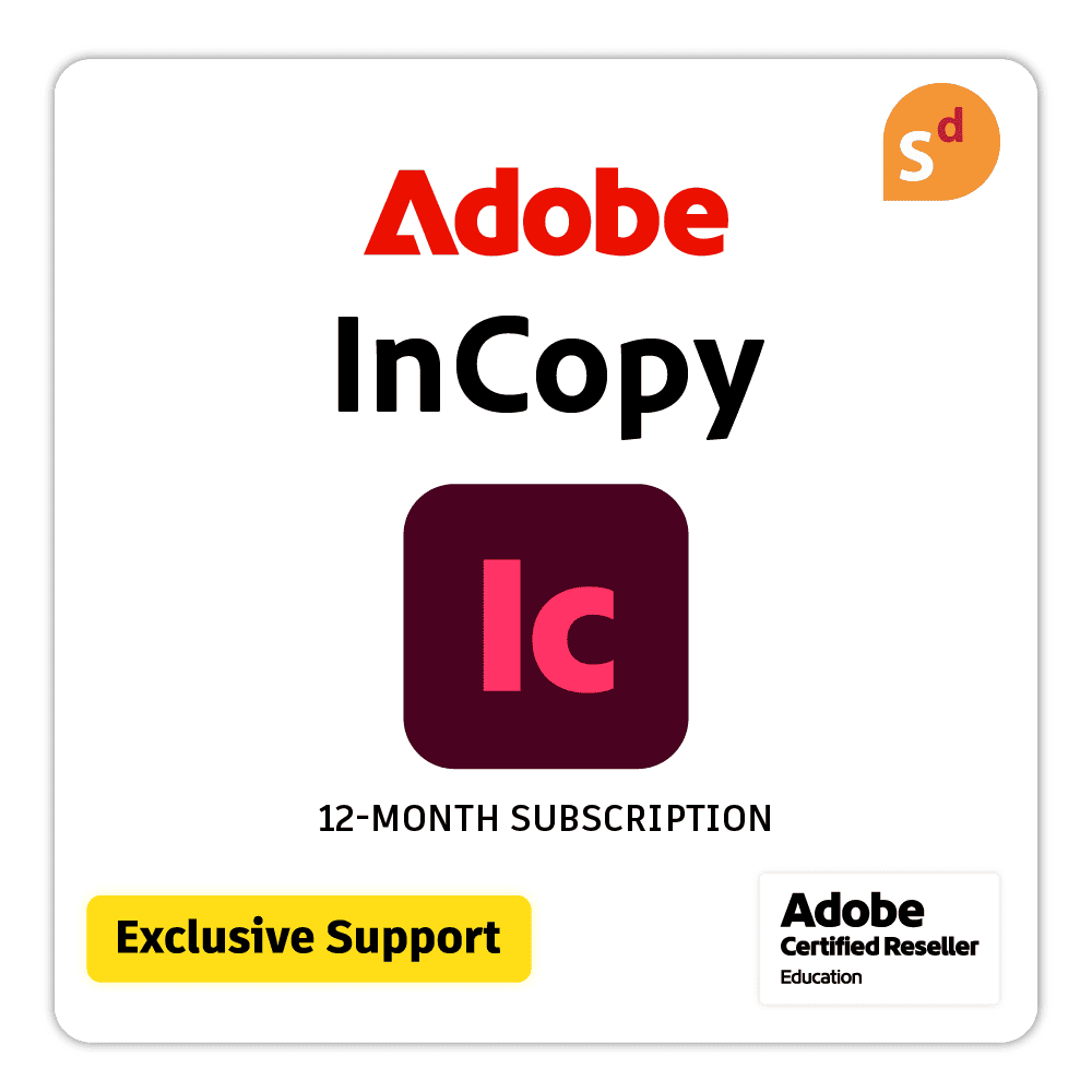 Adobe InCopy for Education + Premium Support